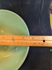 Anchor Hocking Jane Ray Jade Ite Jadeite Ribbed Mixing Bowl, 7 5/8″ x 4″ Tall