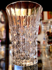 6 GORGEOUS 12 oz FAB Crystal Tumblers HEAVY Glasses PARIS, FRANCE – NEW IN BOX!