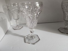 Set of 3 Indiana Glass Gaelic Water Goblets 6-3/4″ High x 3-1/4″ Wide