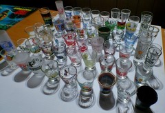 Lot of 60 «Hard to Find» Shot Glasses» Attractions, States, Novelty, MUCH MORE!