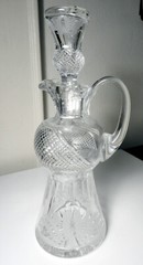 Edinburgh Crystal THISTLE 12 1/4″ Claret Jug Decanter, Mint!