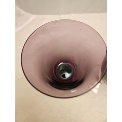#7739 Amethyst Purple Wine Water Stem Glasses Pair