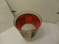 Mix Drink Guide Glass Frosted Tumbler 1-12 Oz Scale w/1 Oz Inc Federal(Used/EUC)