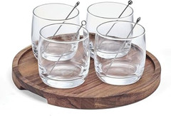 Glenwood Double Old Fashioned Barware Entertaining Set, 9 Piece