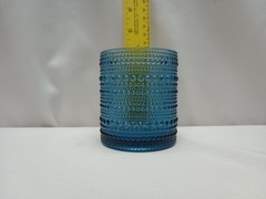 Jupiter Cornflower Blue Beaded Hobnail 10oz Glasses