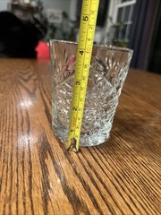 Libbey Hobstar Heavy Whiskey Glass Low Ball Tumbler 4″ Tall