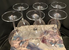 6 Rona 5-Star Fine Slovakian Crystal Wine Goblets Glasses Set