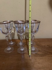 Gold Rim Wine Glasses Set Of 6 8×3