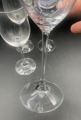 Waterford Marquis Optic Reserve White Wine Tulip Glass Retired 8-5/8” Set Of 4