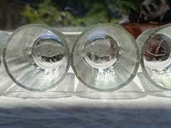 Soviet faceted vodka shot glasses rare vintage 5 kopec, new 6 pcs USSR original