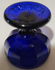 Vintage 1969 Anaheim Miniature Glass Goblet Cup Pedestal Display Collectible