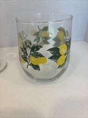 Royal Norfolk Summer Citrus 2 Wine/Water Goblets & 1 Stemless Wine Glass VINTAGE