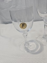 Towle Crystal Pedestal Water Goblets ( CREAMER) Genuine Lead Crystal