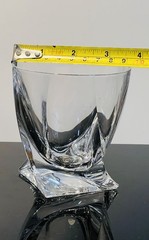 2Marked Mikasa Motion Double Old Fashioned Crystal Whiskey Glasses Discontinued