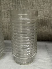 Anchor Hocking Ribbed Clear Iced Tea Tumbler Glass 6″ – Set Of 2