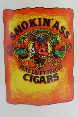 SMOKIN ASS CIGARS FINE LEAF TOBACCO DONKEY CERAMIC Coffee Cup Mug VINTAGE