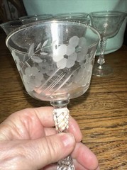 6 pc Vintage Libbey Sherbet Glasses 3007-10 Rock Sharpe Champagne Cocktail 6″