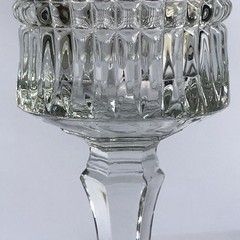 Vintage Fosteria Aspen Stem 2861 Water Goblet Wine Glass 7.25″ Clear 9 Oz