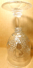 Westmoreland~Della Robbia Clear Glass 8 fl. oz. Goblet Set of 2