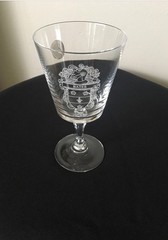 12 MCM Bleikristall Lead Crystal Goblets Various Family Crests/ Knights