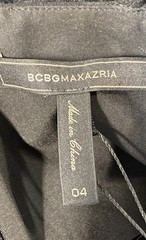 BCBGMAXAZRIA Women’s Black Casandra Tiered Tulle Ruffle Mini Dress NWT Sz 4