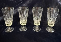 Set of 4 Vintage Godinger Crystal-Caitlin Pattern-Ice Tea Glasses