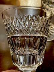 2 Royal Brierley Stratford Pattern Wine Glasses 5.5” – Excellent – Lovely Pair!