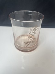 Libbey Rose Pink Tumbler Glasses Set Of 3 Vintage 3.5 Inches Tall