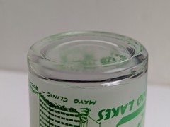 VTG 1950s Hazel-Atlas Glass Tumbler Green Minnesota approx. 5″ tall Great Cond