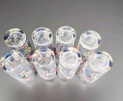 Adams China Lancaster Glassware 13oz Red Tulip Tumbler Set Of 8,READ DESCRIPTION