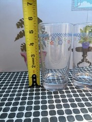 Corelle Needlepoint tumbler 5 1/2″ tall Glasses