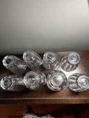 Vintage Pasabahce Palaks Clear Juice/Beverage Glasses 2-10oz, 6-8 Oz Panel