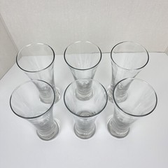 Set of 6 Libbey Heavy Bottomed Flared Pilsner Beer Glasses 11.5 Ounce