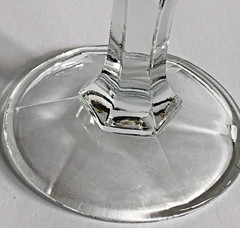 Vintage Fosteria Aspen Stem 2861 Water Goblet Wine Glass 7.25″ Clear 9 Oz