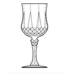 Cristal d’Arques “Longchamp” Set of 11 Crystal Water Glasses 7 1/4” 8oz