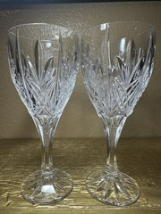 GODINGER Shannon Crystal Milano 6 7/8” Wine Glasses Glass Set Of 2