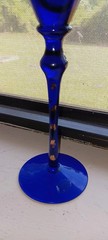Home Essentials Amber And Cobalt Blue Large Martini Glasses 11″x5″