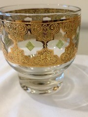 Culver 22kt Gold Vintage Glasses Punch Cups (4 cups)