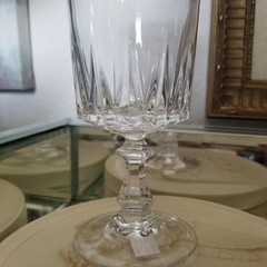 Cristal D Arques Louvre Pattern Sherry Glass 4 7/8” Clean Sparkly and Perfect