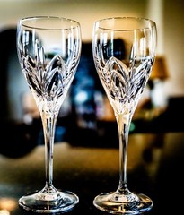 Set(s) of 2 Marquis by Waterford «Caprice» Wine Glasses/Goblets, 8 1/2″