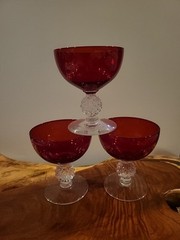 1930’s Morgantown Golf Ball Ruby Champagne Sherbert F-010
