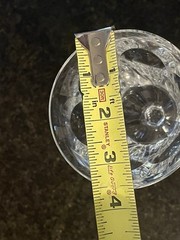 (1) Baccarat Malmaison Tall Crystal Water Goblet~ 8” ~France ~Signed~ CHIP