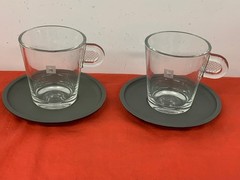 NESPRESSO, VIEW, CAPPUCCINO, LUNGO CUPS WITH SAUCERS, A & P CAHEN DESIGN – 2