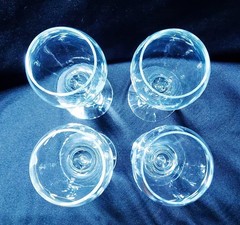 Princess House Tulip Champagne Glasses 4 pc Set