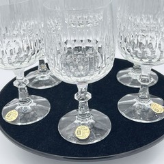 Schott-Zwiesel Flamenco Goblet German Cut Lead Crystal Set of 6 Original Box VTG