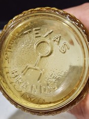 RARE Vintage Imperial Glass TEXAS BRANDS SADDLE 5 7/8″ Drinking Glass Tumbler