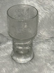Burger King Lord of the Rings Clear Glass Decorative Goblet 6 in Tall, 3 in