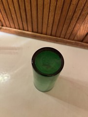 EXCELLENT Vintage Anchor Hocking Forest Green Glass Tumbler – «GAS BUGGY»
