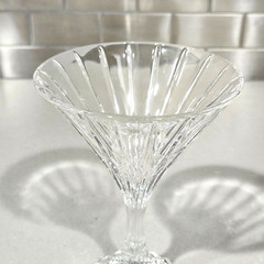 2 Mikasa Park Lane Martini Cocktail Margarita Crystal Glass Retired Barware