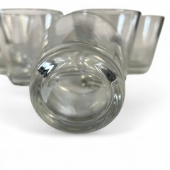 MCM Clear Flair Whiskey Glasses In Libbey Style